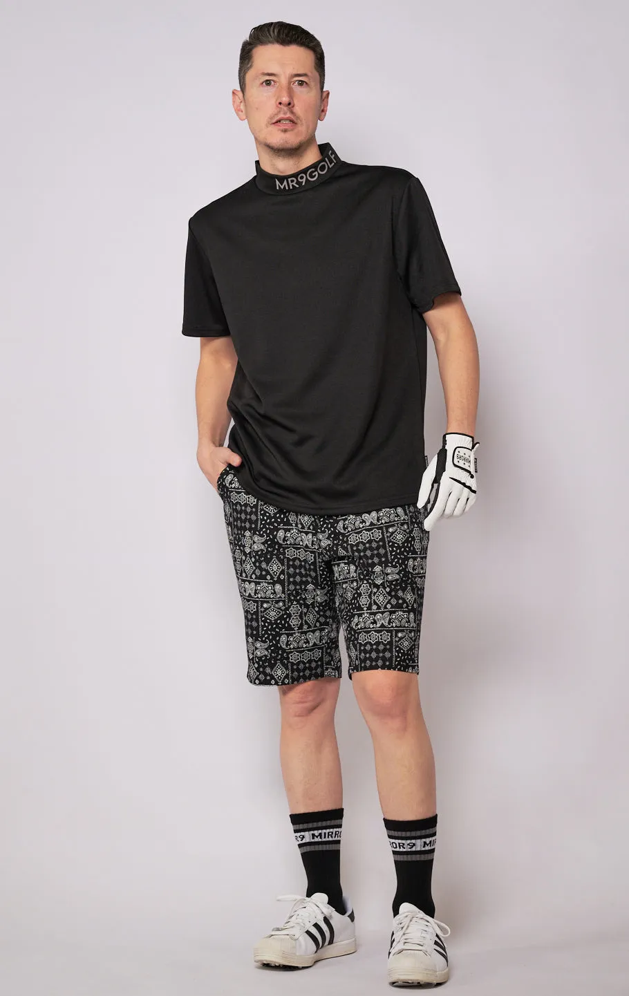 速乾 Men's Justin high neck tops/2color