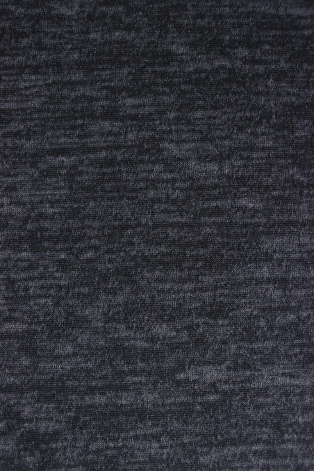3YD 24IN REMNANT; Marled Black Brushed Hacci Sweater Knit