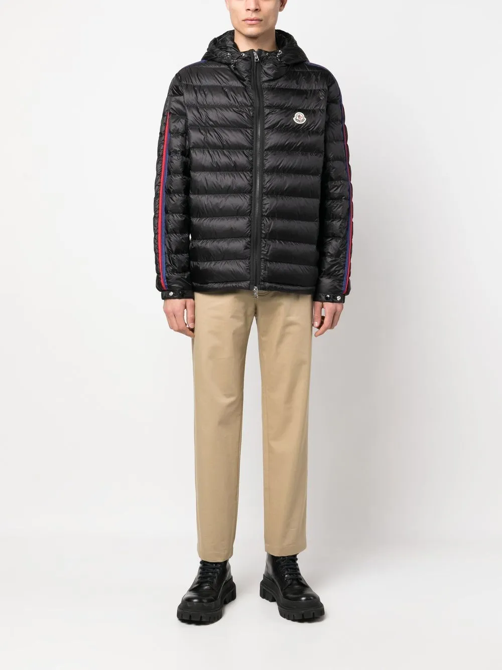 Agout logo-patch puffer jacket