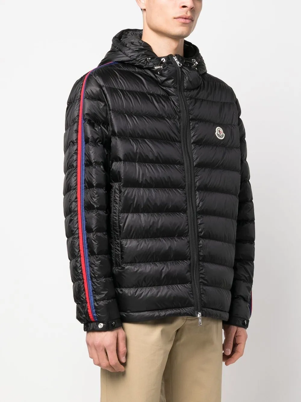 Agout logo-patch puffer jacket