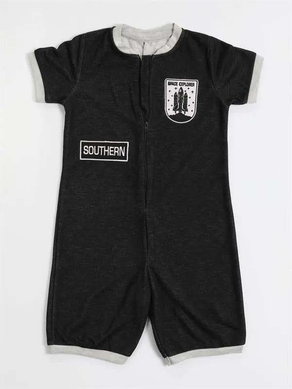astronot soft siyah tulum