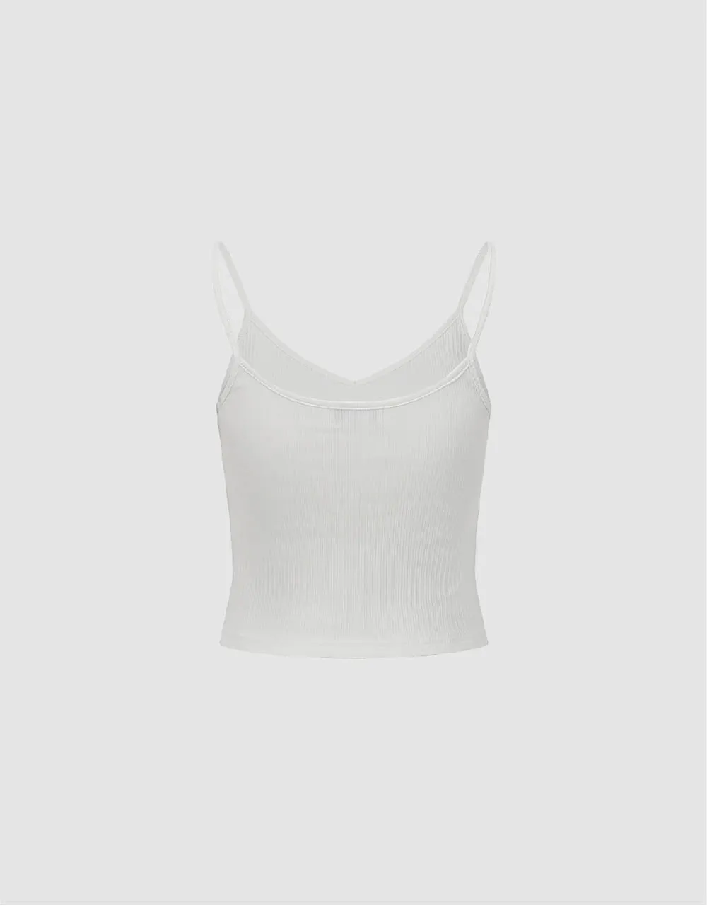 Basic V-Neck Knitted Cami Top