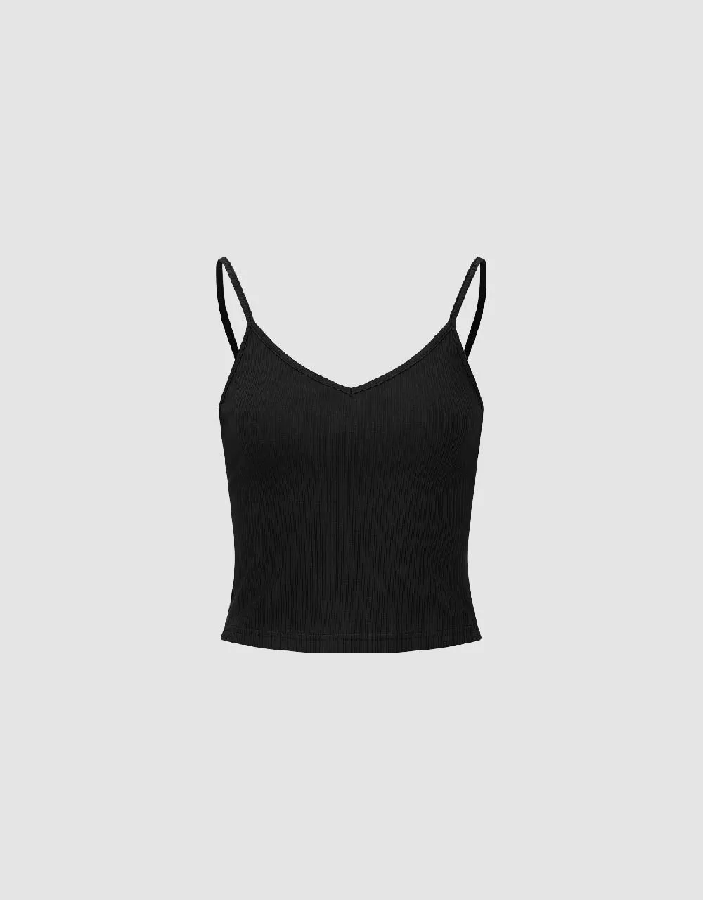 Basic V-Neck Knitted Cami Top