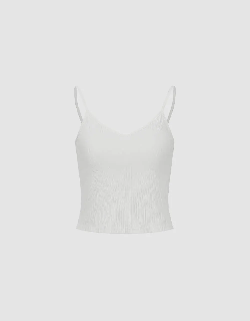 Basic V-Neck Knitted Cami Top