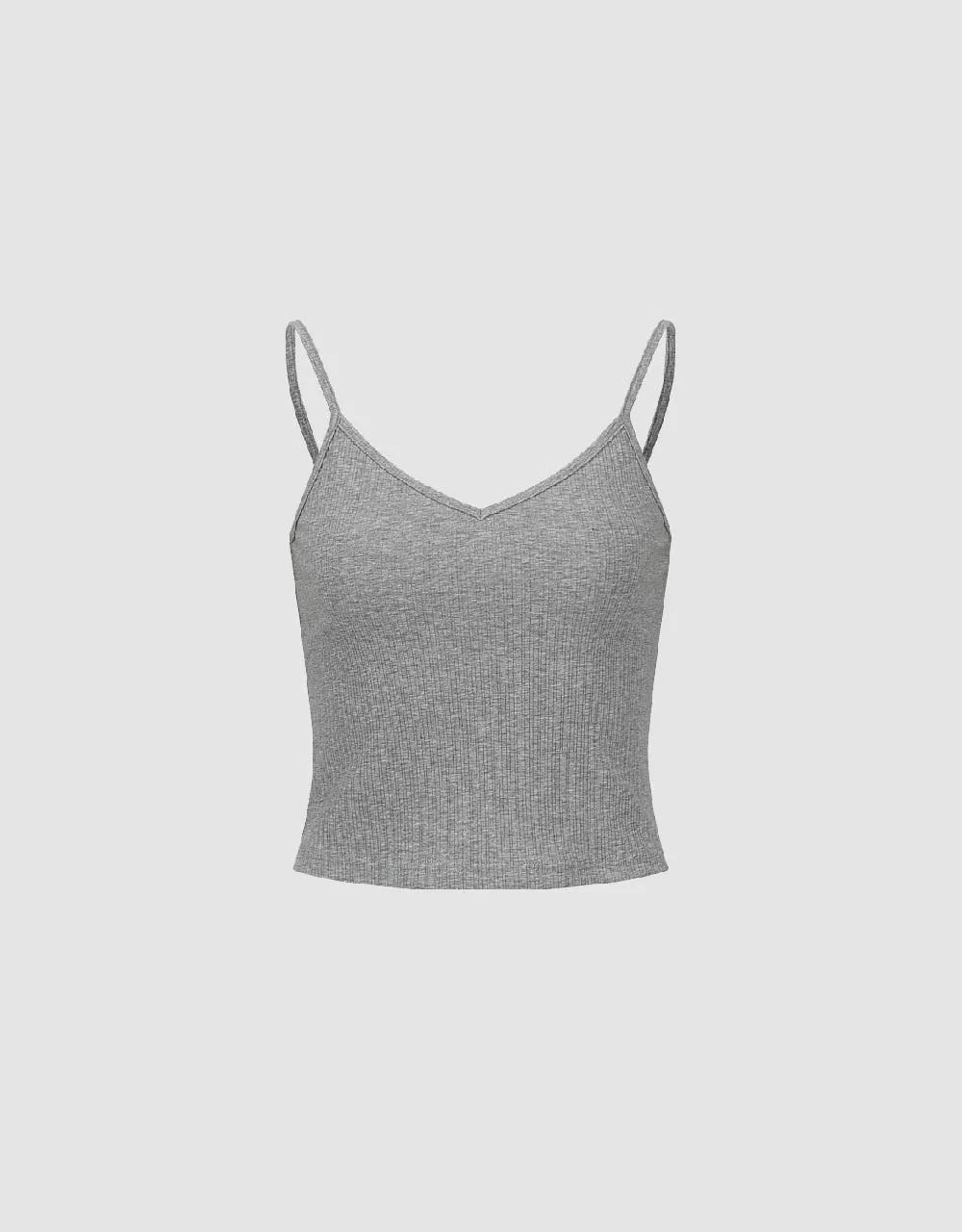 Basic V-Neck Knitted Cami Top