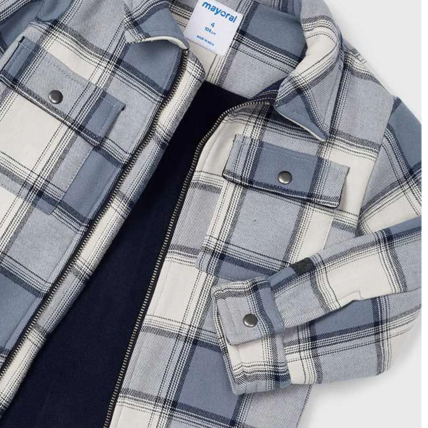Blue Check Over Shirt