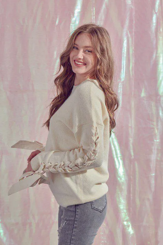Bow Tie Knit Sweater