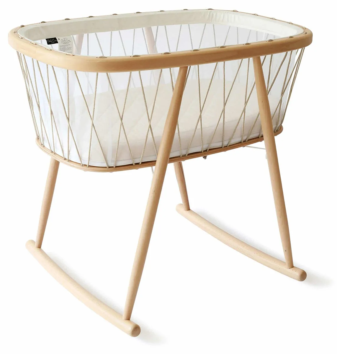 Charlie Crane KUMI Mesh Crib with Organic Mattress - Desert