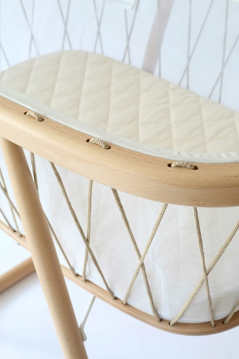 Charlie Crane KUMI Mesh Crib with Organic Mattress - Desert