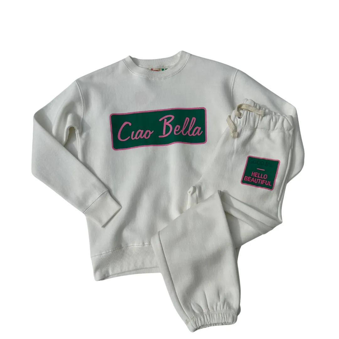 Ciao Bella Crewneck White