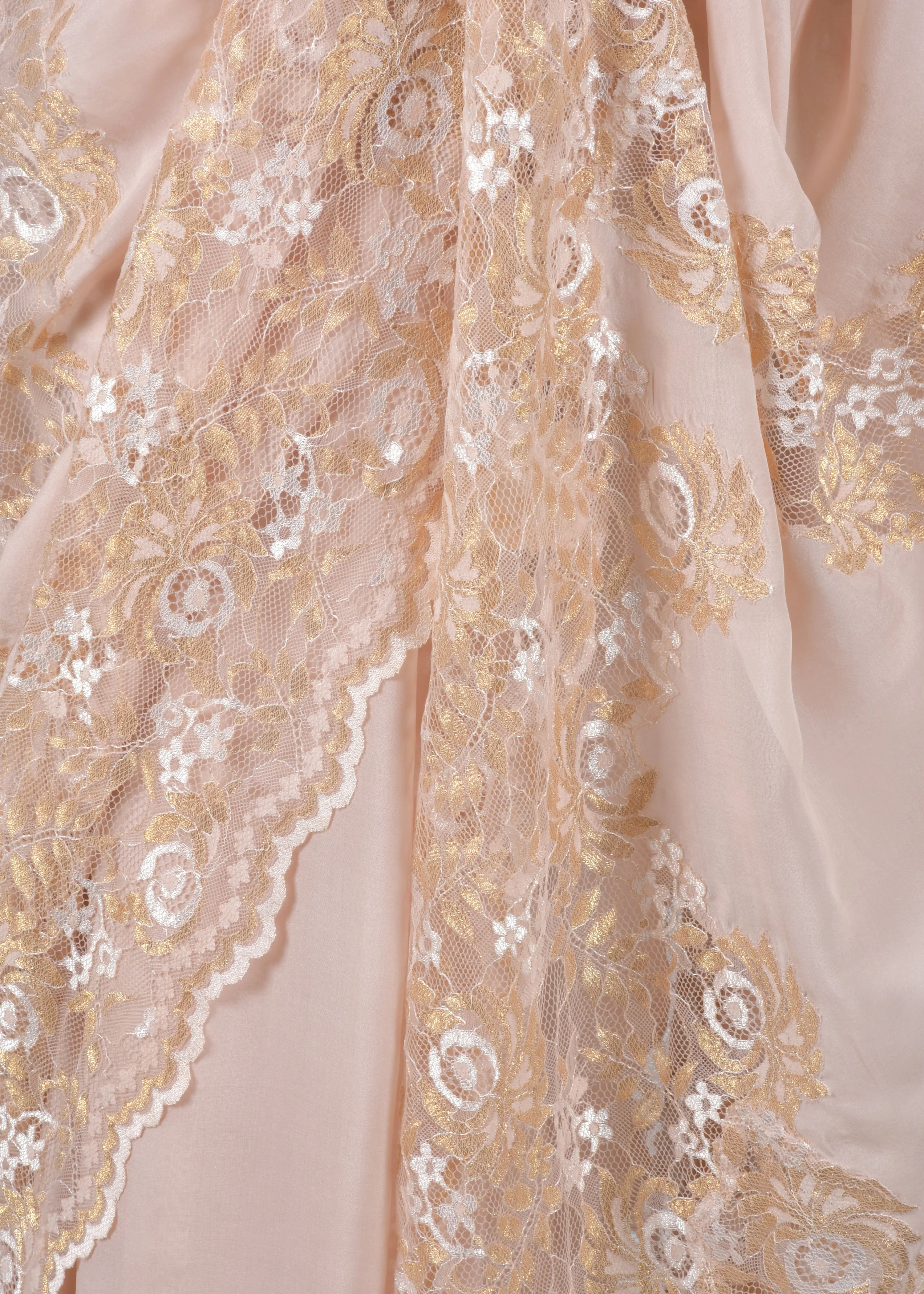 Classic Metallic Saree in Silk Flat Chiffon