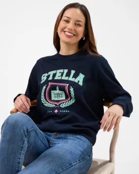 Classic Sweater - Navy Retro College