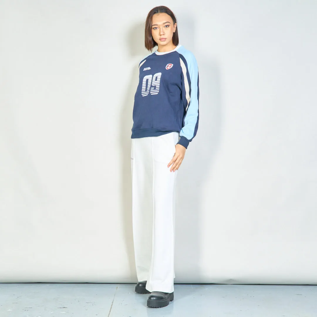 Color-block sporty sweatshirt wholesale