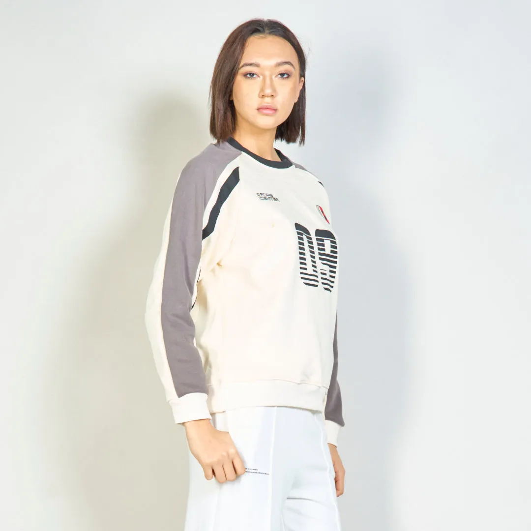 Color-block sporty sweatshirt wholesale