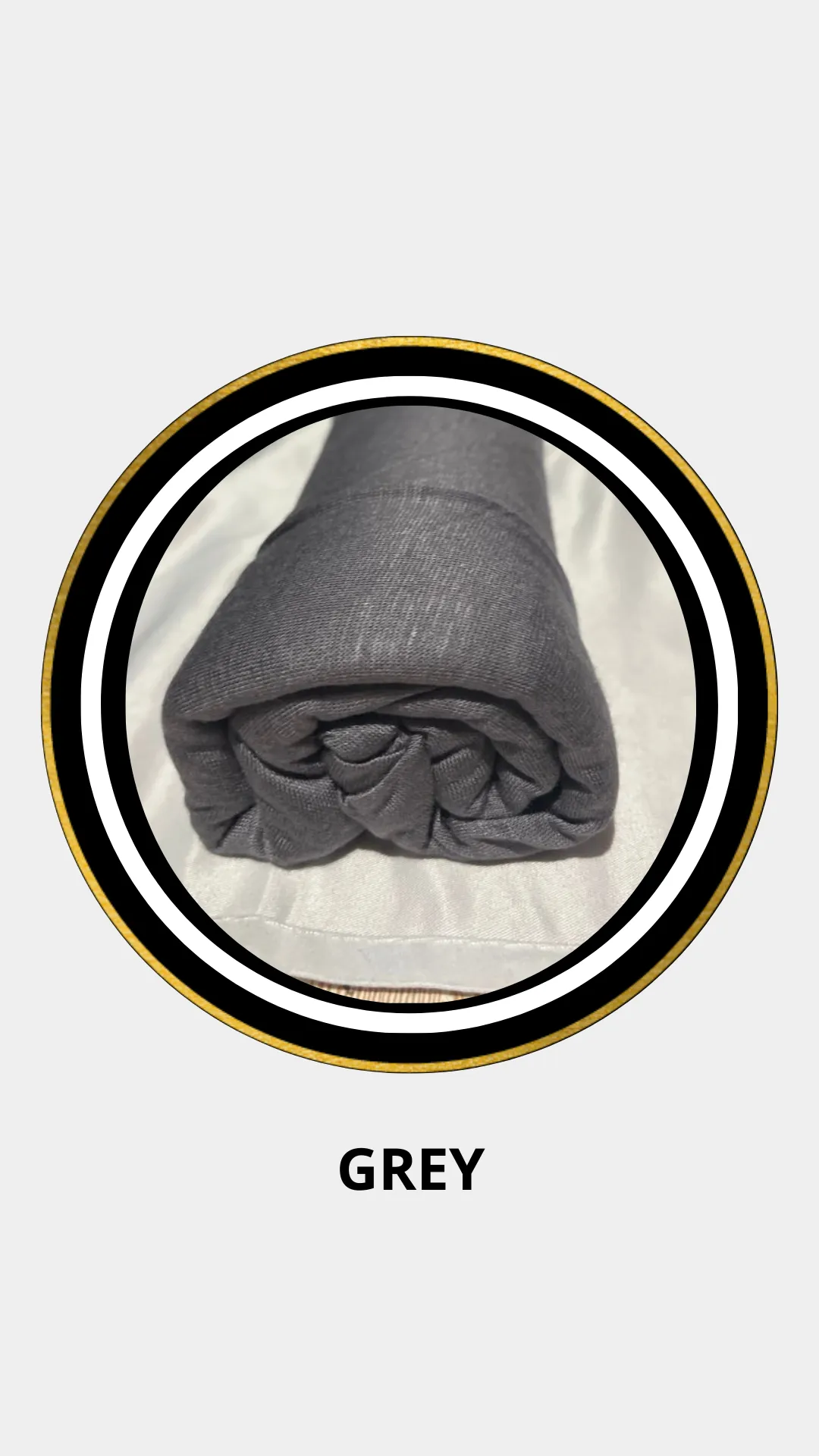 Cotton Jersey Hijab-Grey