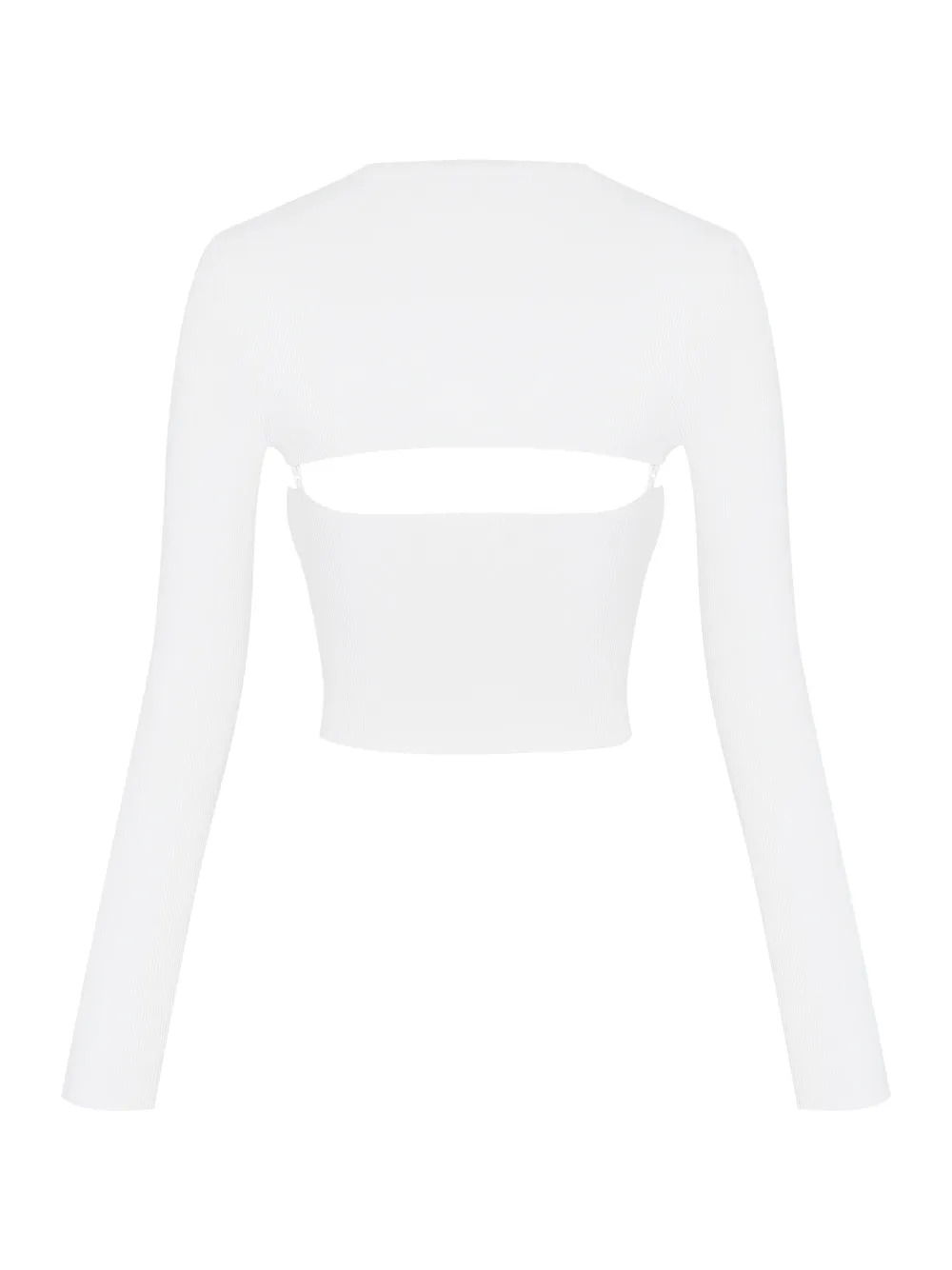 Cropped Cardigan With Cami Tank Twinset (Soft White)
