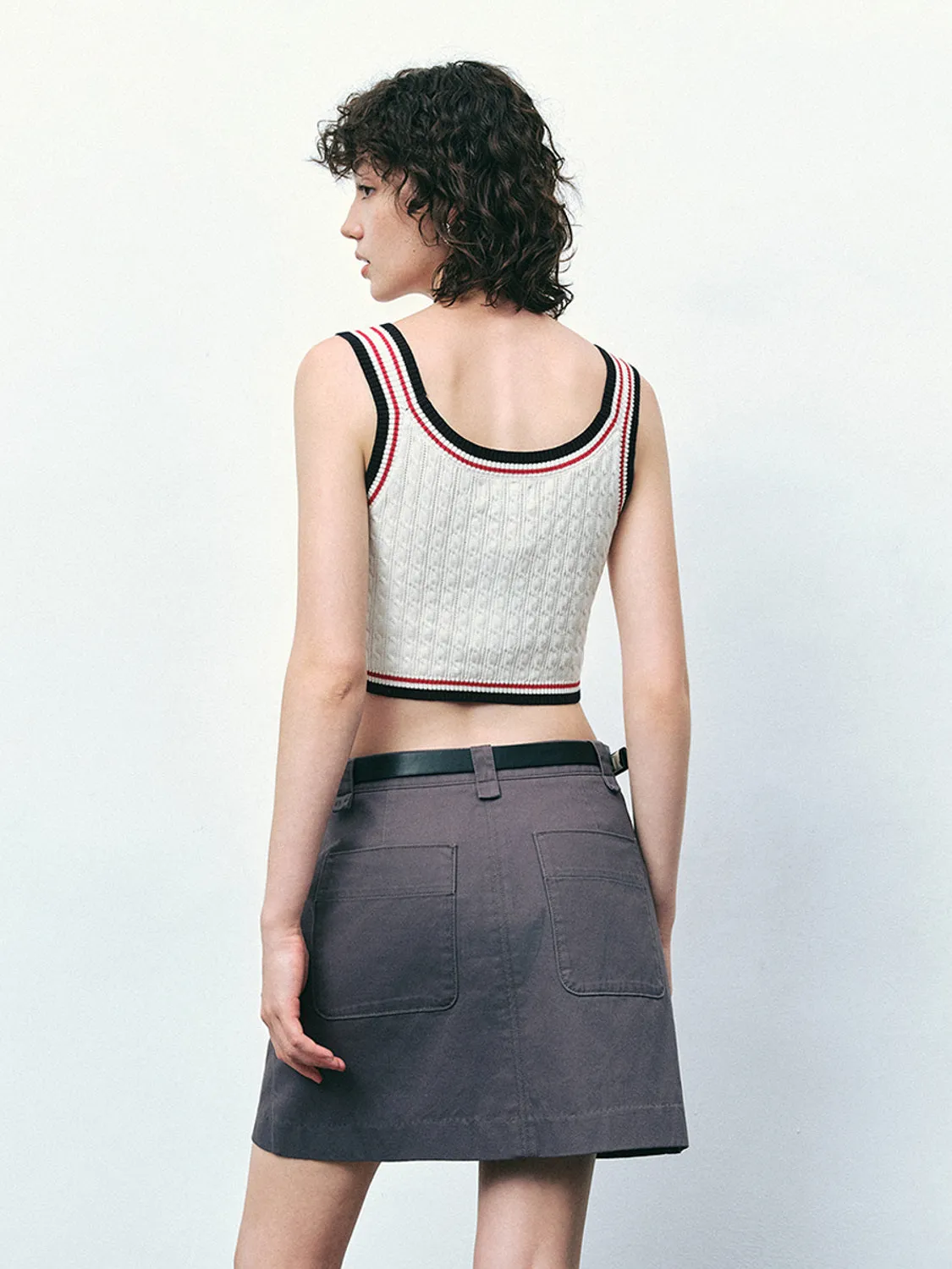 Cropped Knitted Vests