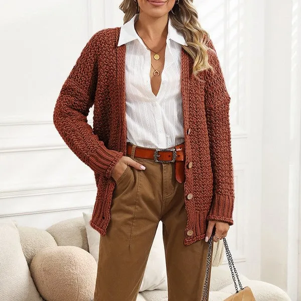 Dana chunky cable knit oversize cardigan