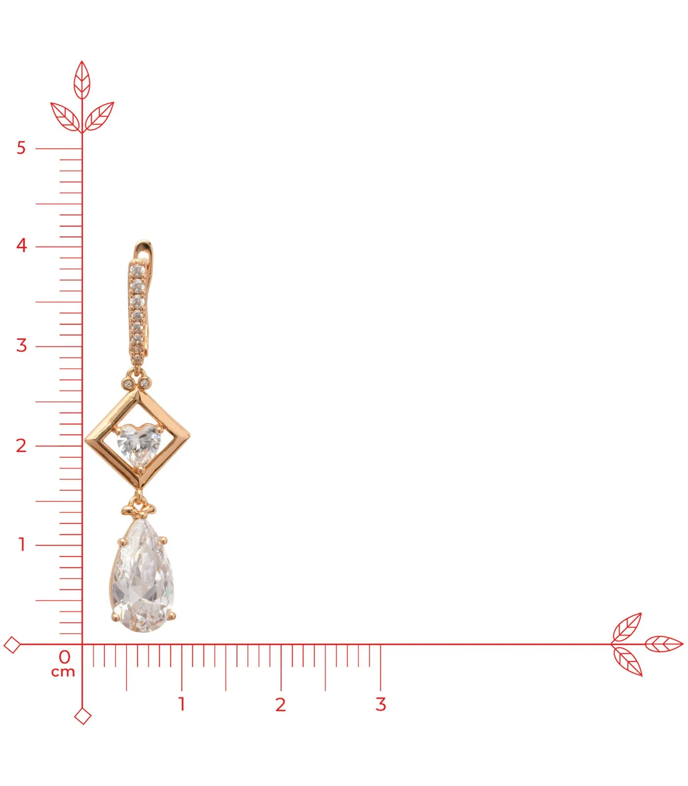 Dangling Party Tops (Brass)