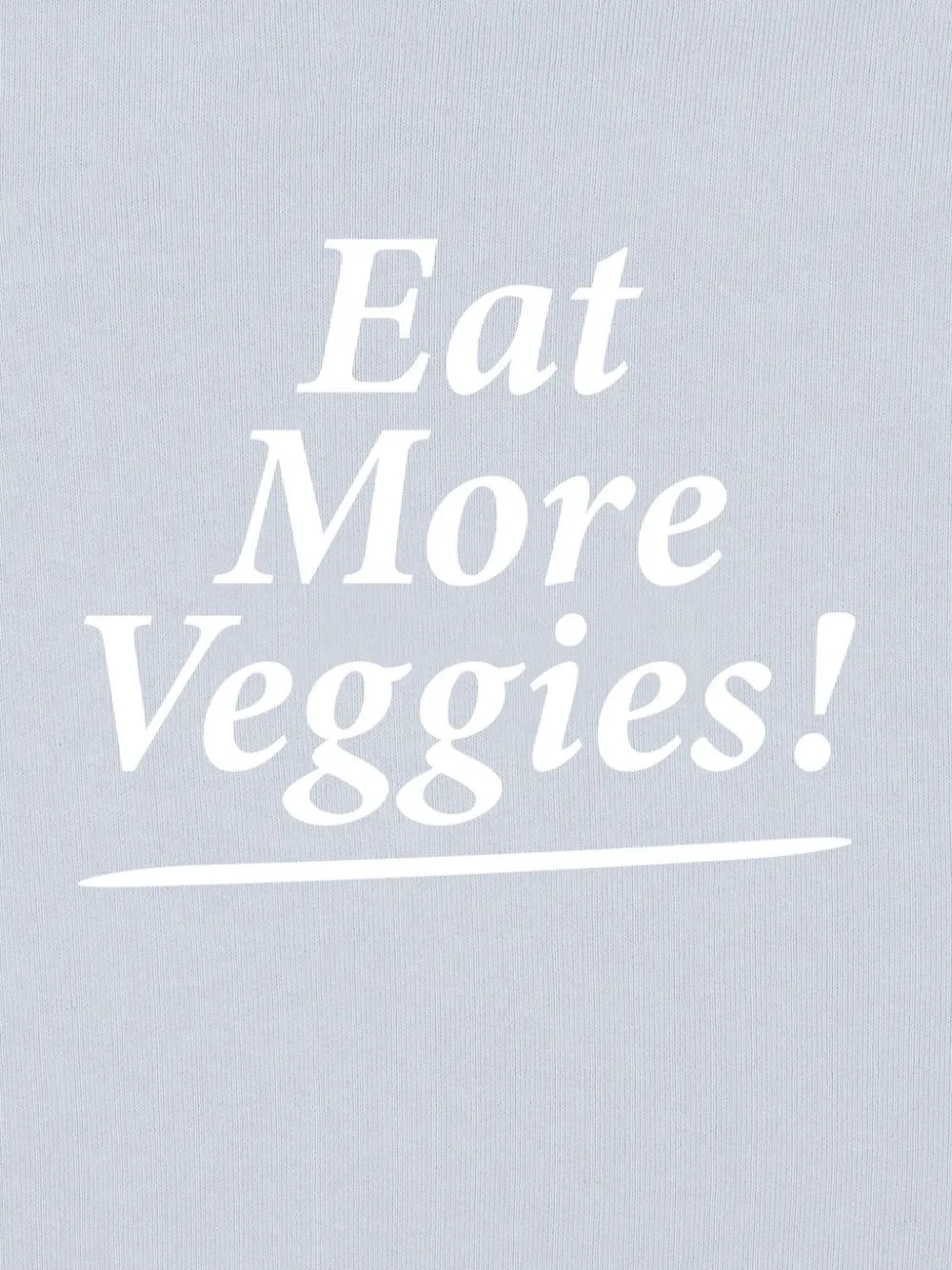 Eat More Veggies-print cotton hoodie
