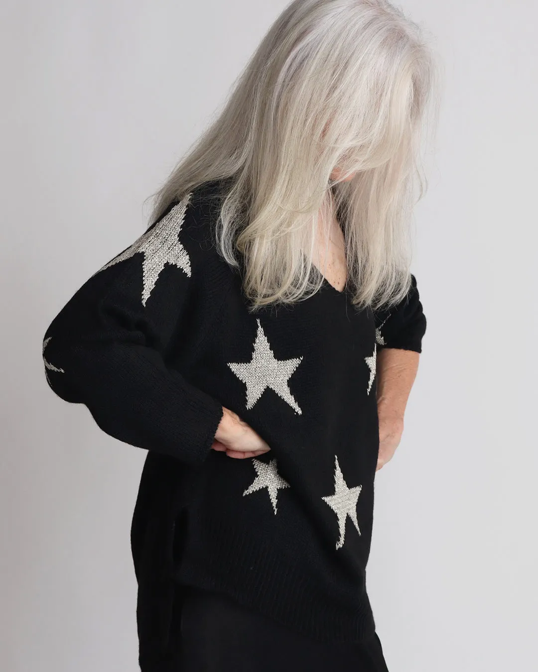Estelle Star Jumper - Black