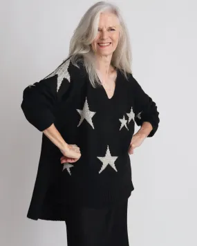 Estelle Star Jumper - Black