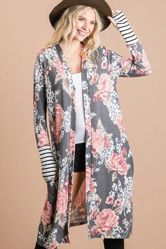 Floral Maxi Cardigan