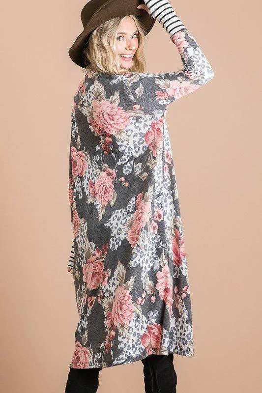 Floral Maxi Cardigan