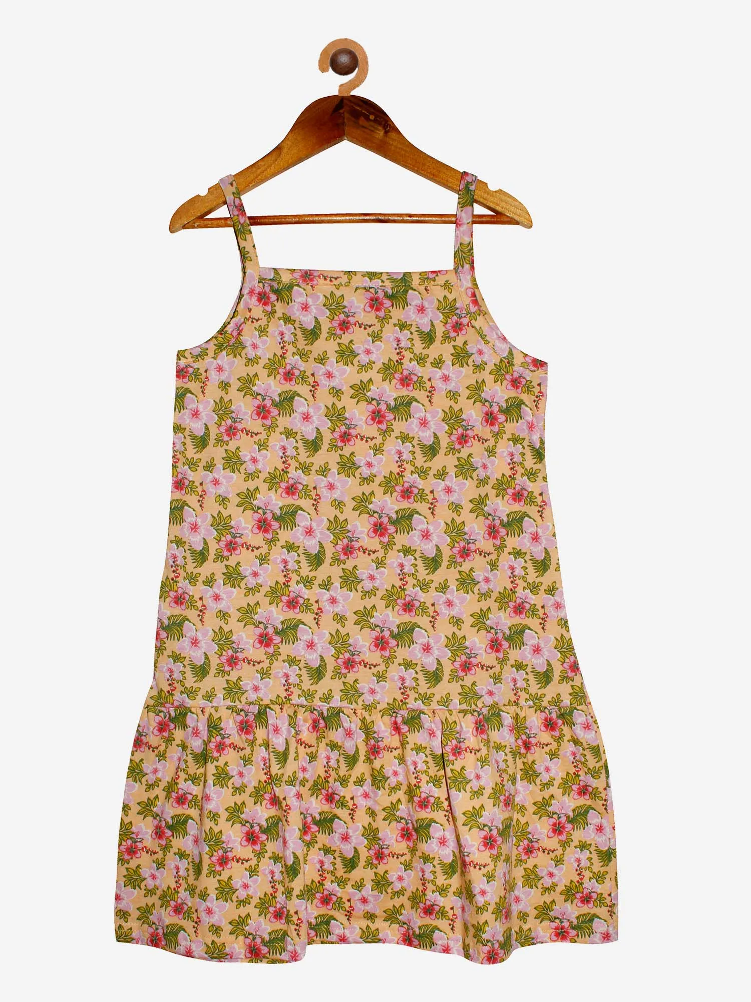 Girls Strap Dress with frill - Pack of 2