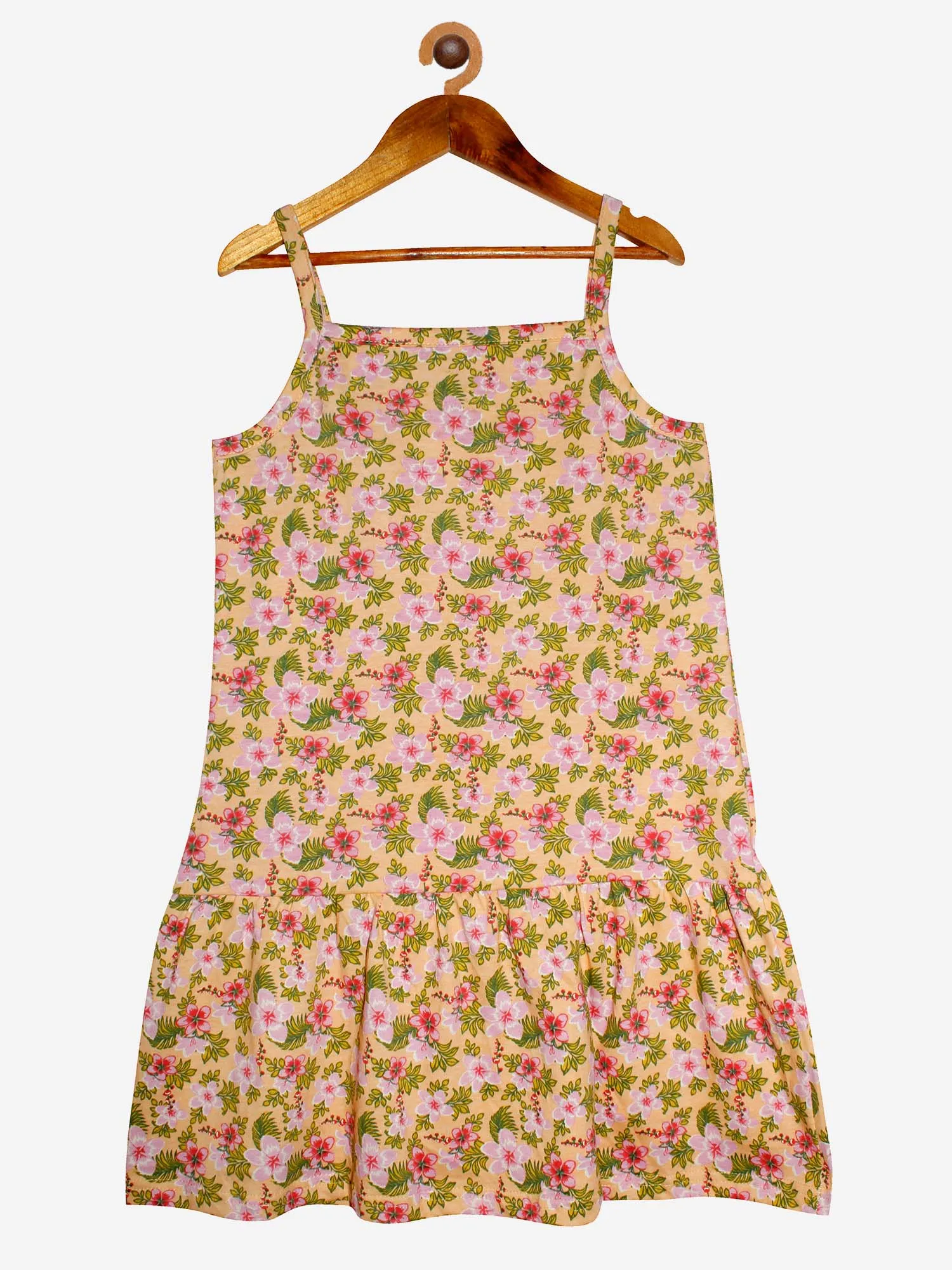 Girls Strap Dress with frill - Pack of 2