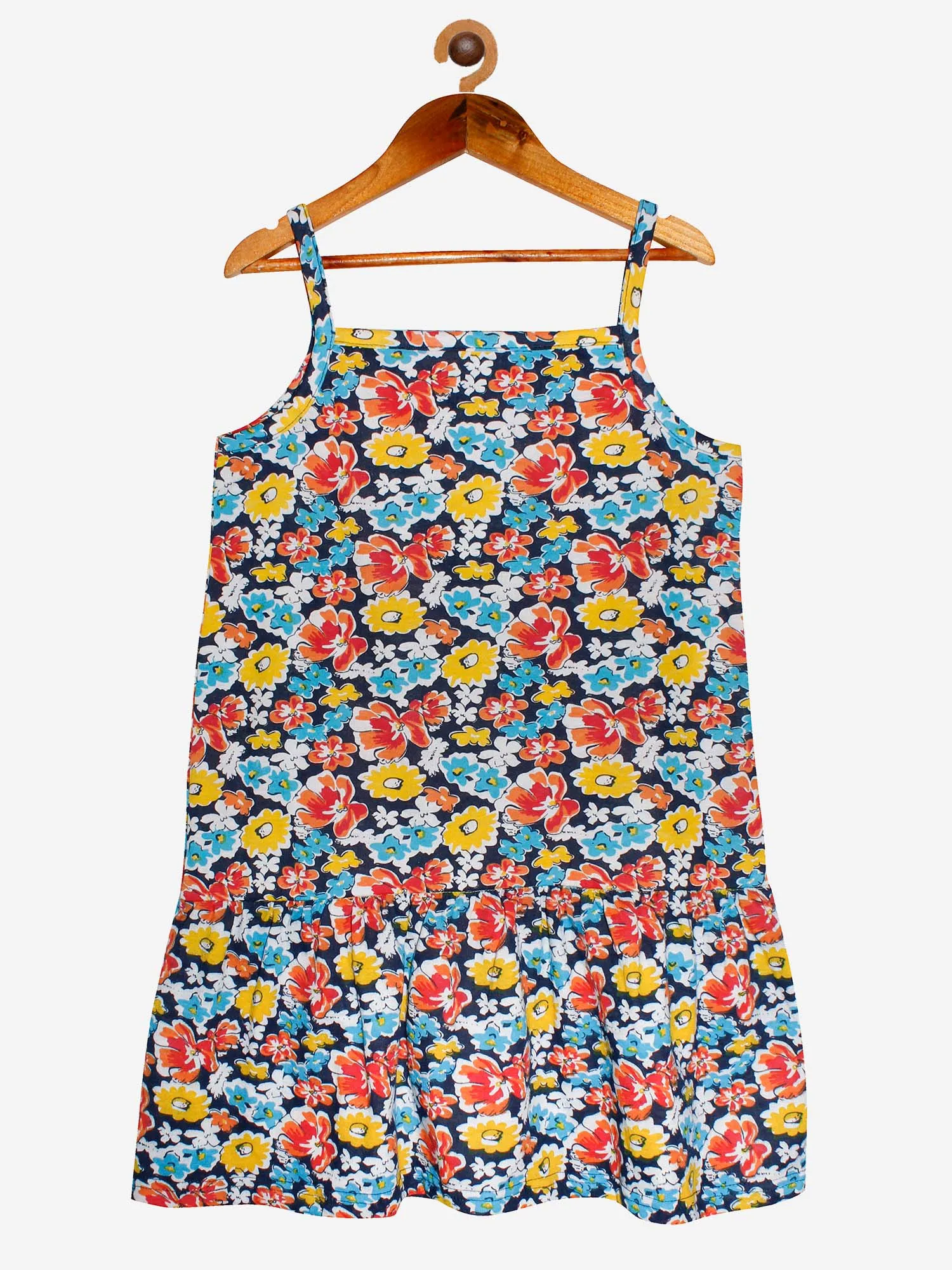 Girls Strap Dress with frill - Pack of 2