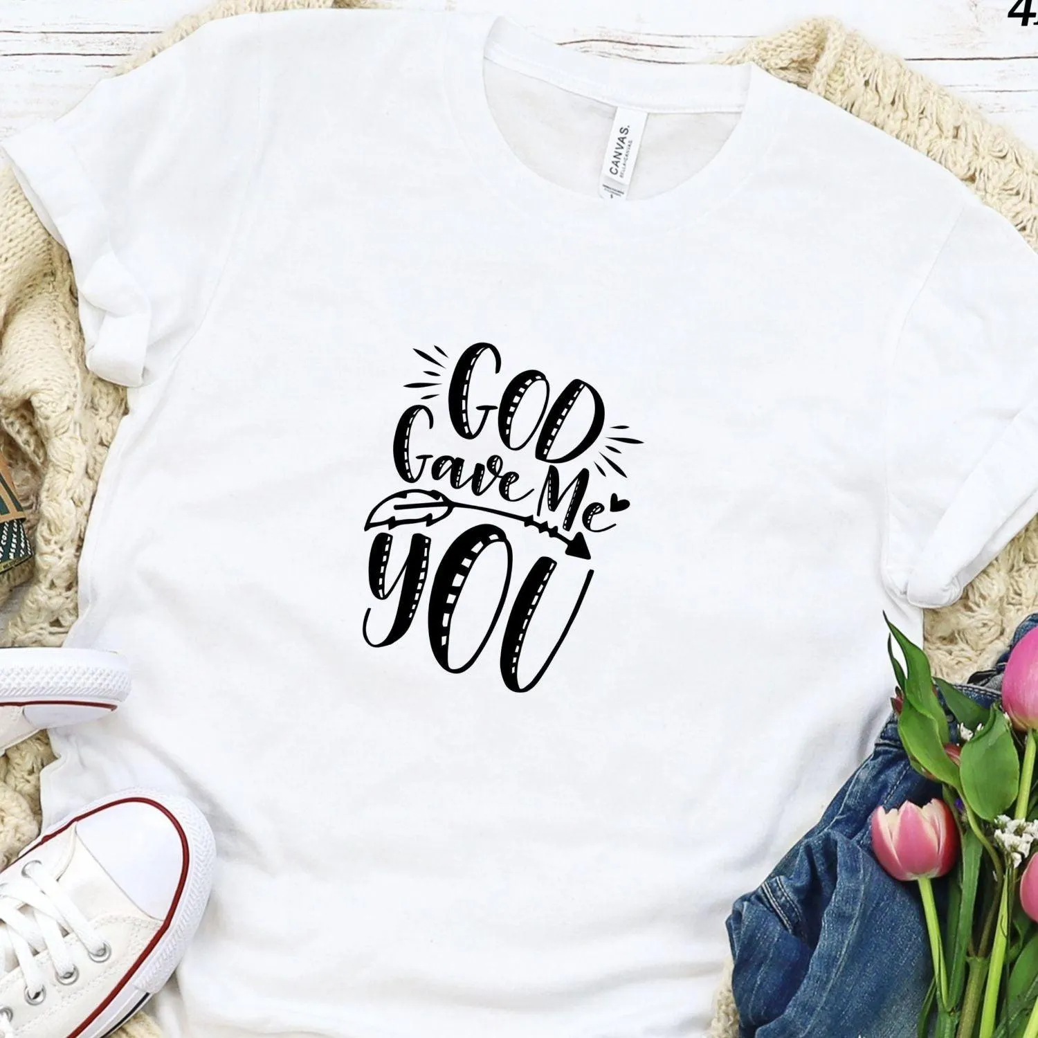 God Gave Me You Couple Matching Outfits: Perfect for Lovers, Valentine's Gift, Beau/Belle Attire