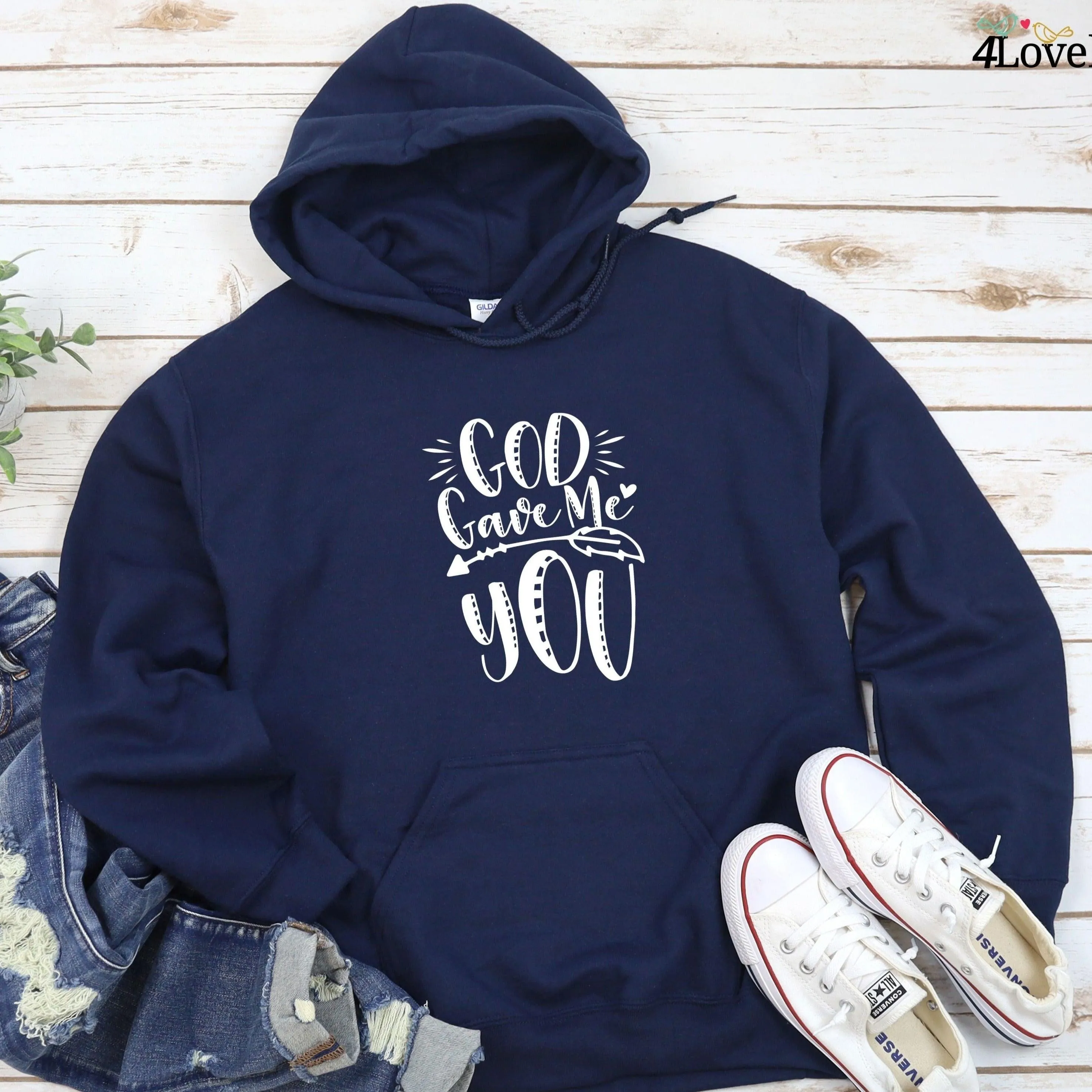 God Gave Me You Couple Matching Outfits: Perfect for Lovers, Valentine's Gift, Beau/Belle Attire