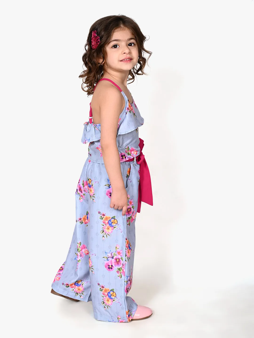 Grey Floral Funky Coordinated Clothing Set