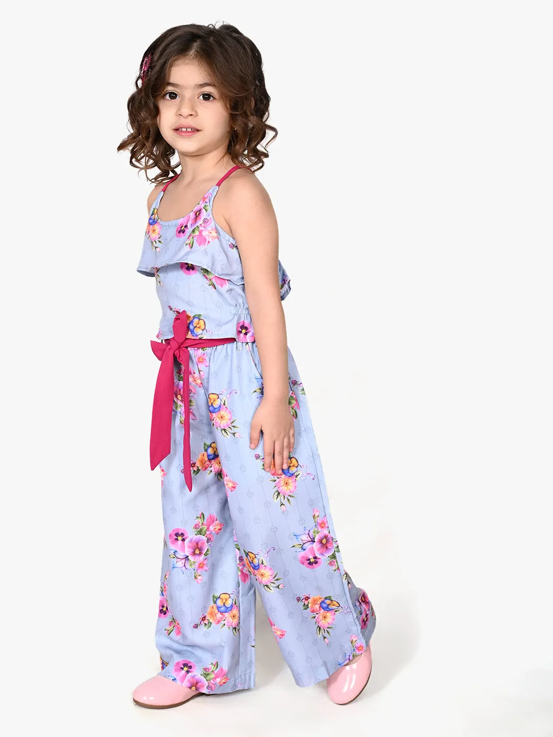Grey Floral Funky Coordinated Clothing Set
