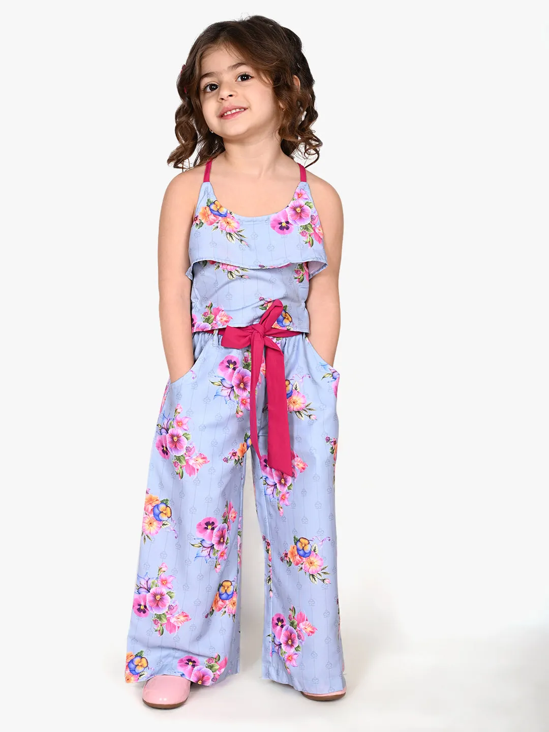 Grey Floral Funky Coordinated Clothing Set