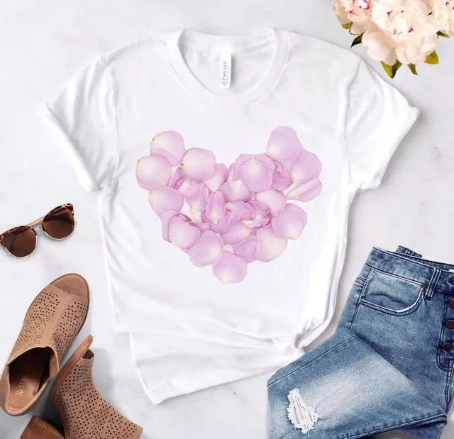 Heart Print T-Shirts