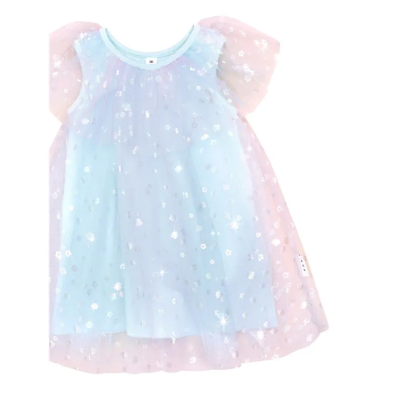 Huxbaby Daisy Seashell Tulle Flutter Dress