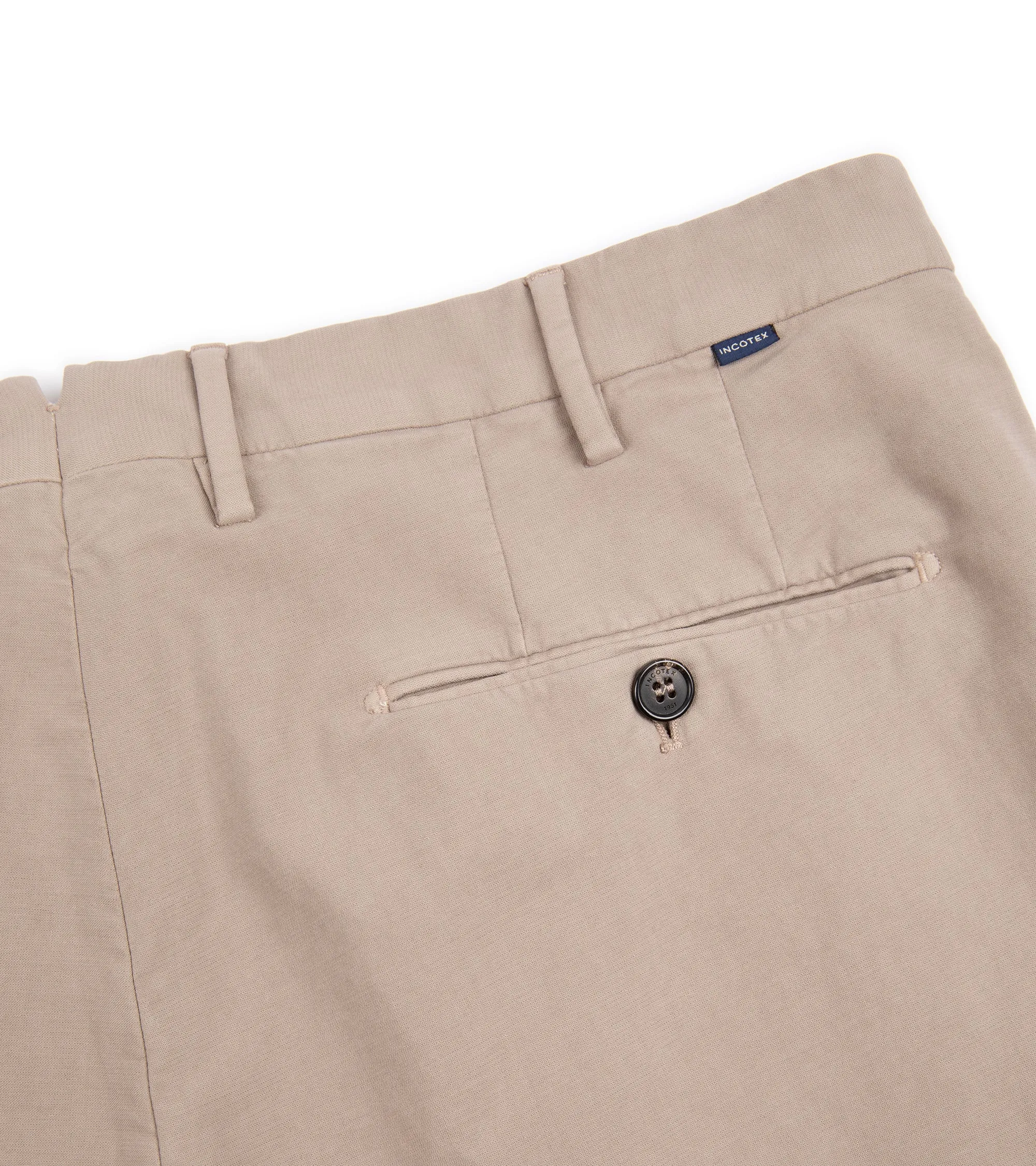 Incotex Regular Doeskin Chino Trousers: Grey