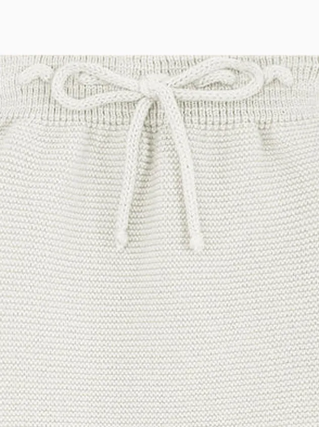 Ivory Fino Cotton Baby Knitted Pants