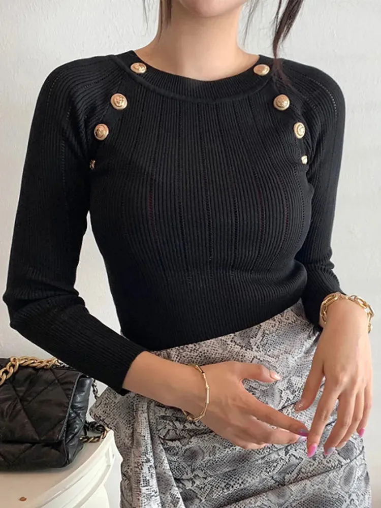 Ivyshape | Casual Charm Sweater