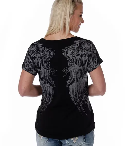 Liberty Wear Collection Tops:  Rise Above Black