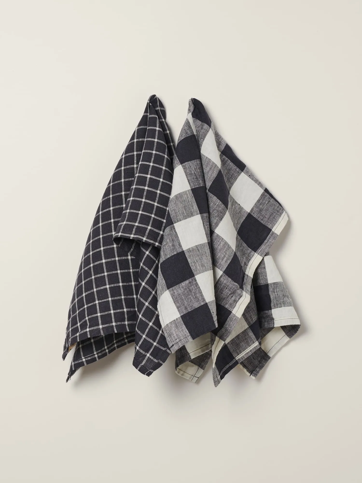 Linen Tea Towel Set (2 units) in Navy