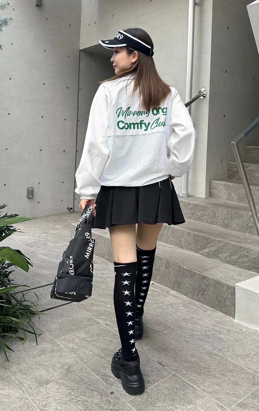 Linus half zip tops/2color