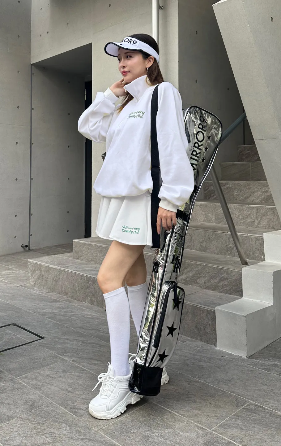 Linus half zip tops/2color