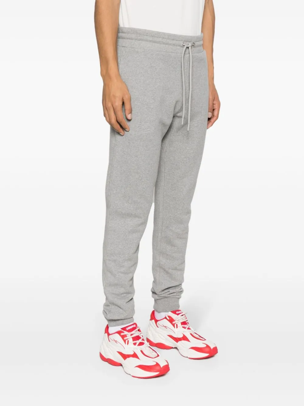logo-patch cotton track trousers