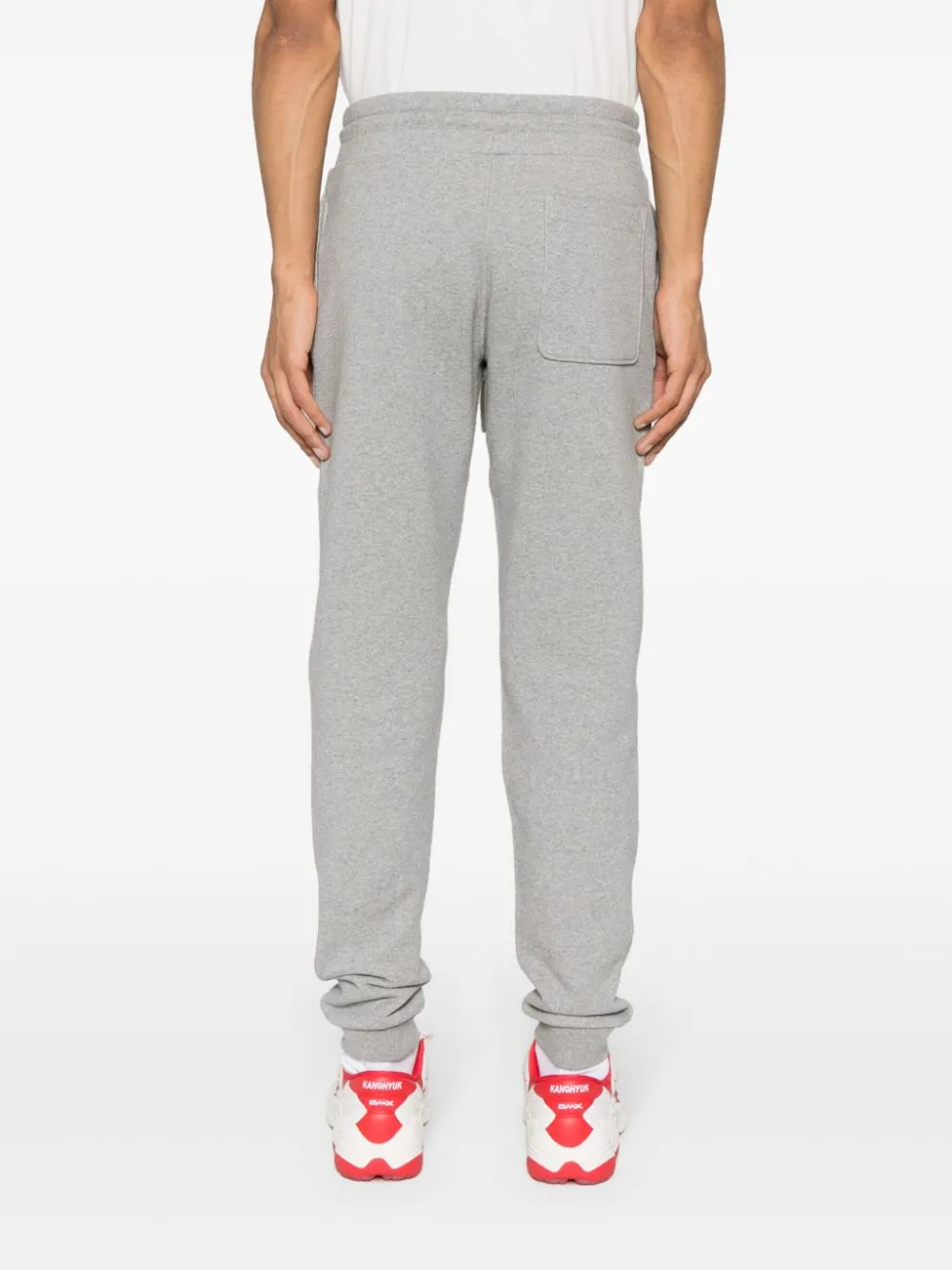 logo-patch cotton track trousers