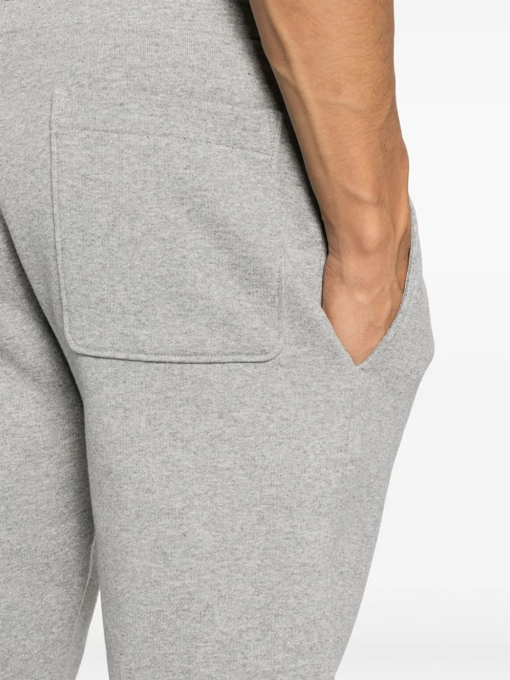 logo-patch cotton track trousers