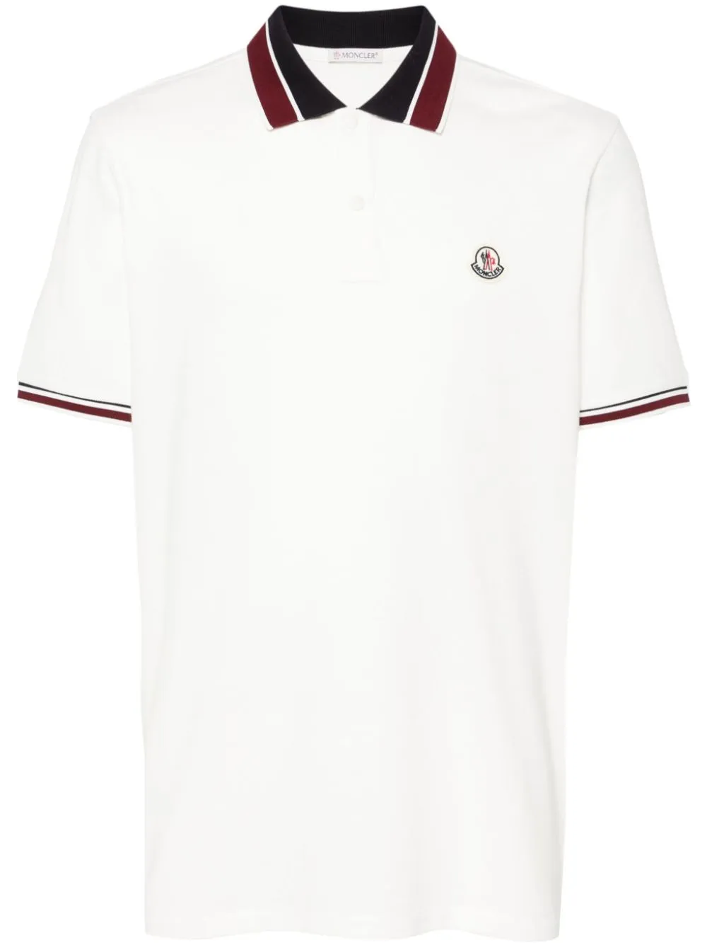 logo-patch polo shirt
