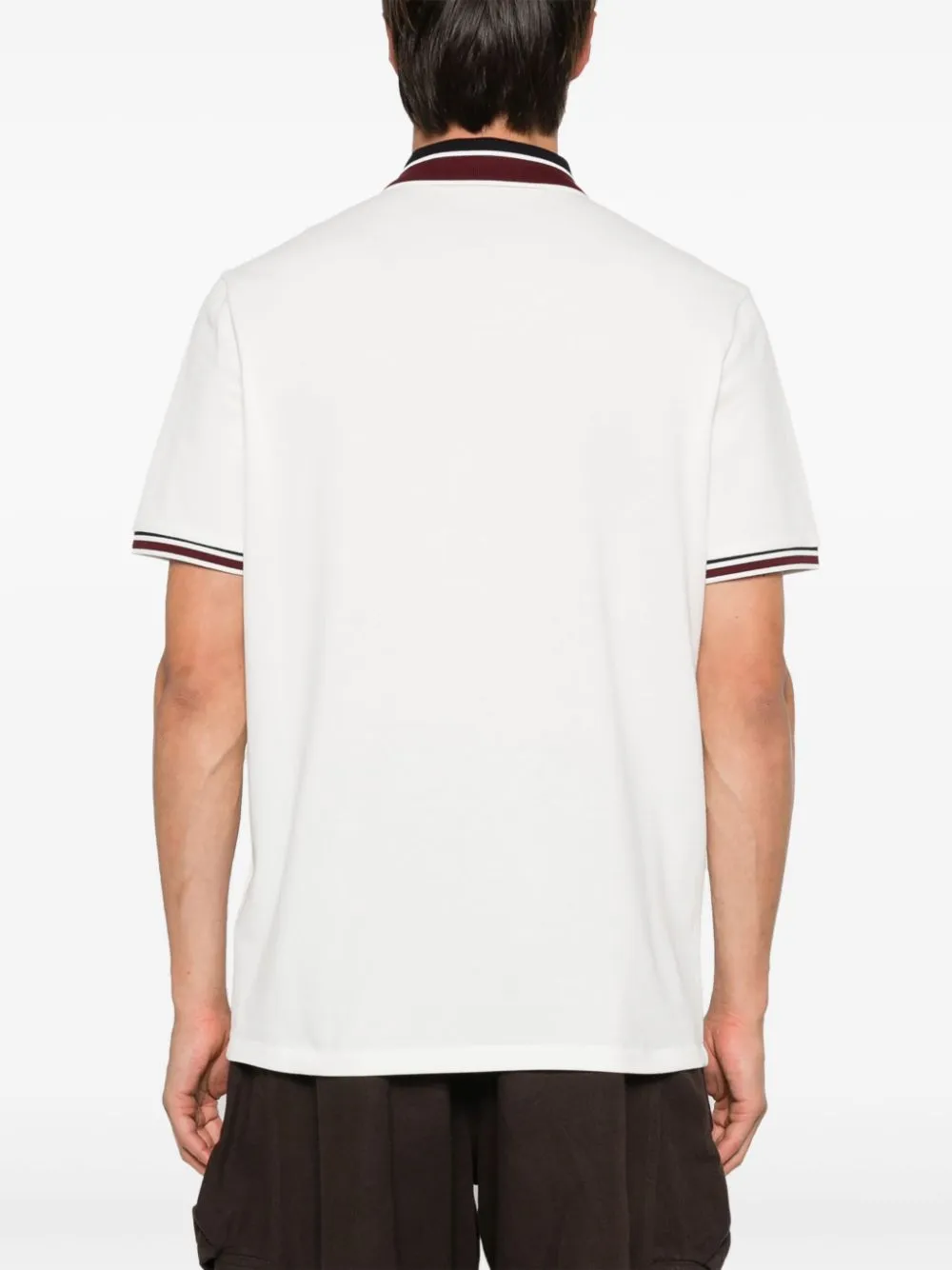 logo-patch polo shirt